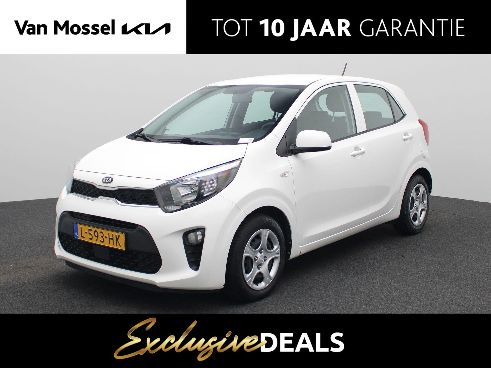 Kia Picanto 1.0 DPi ComfortLine | Airco | Cruise control | B, Stof, Gebruikt, 4 stoelen, Wit