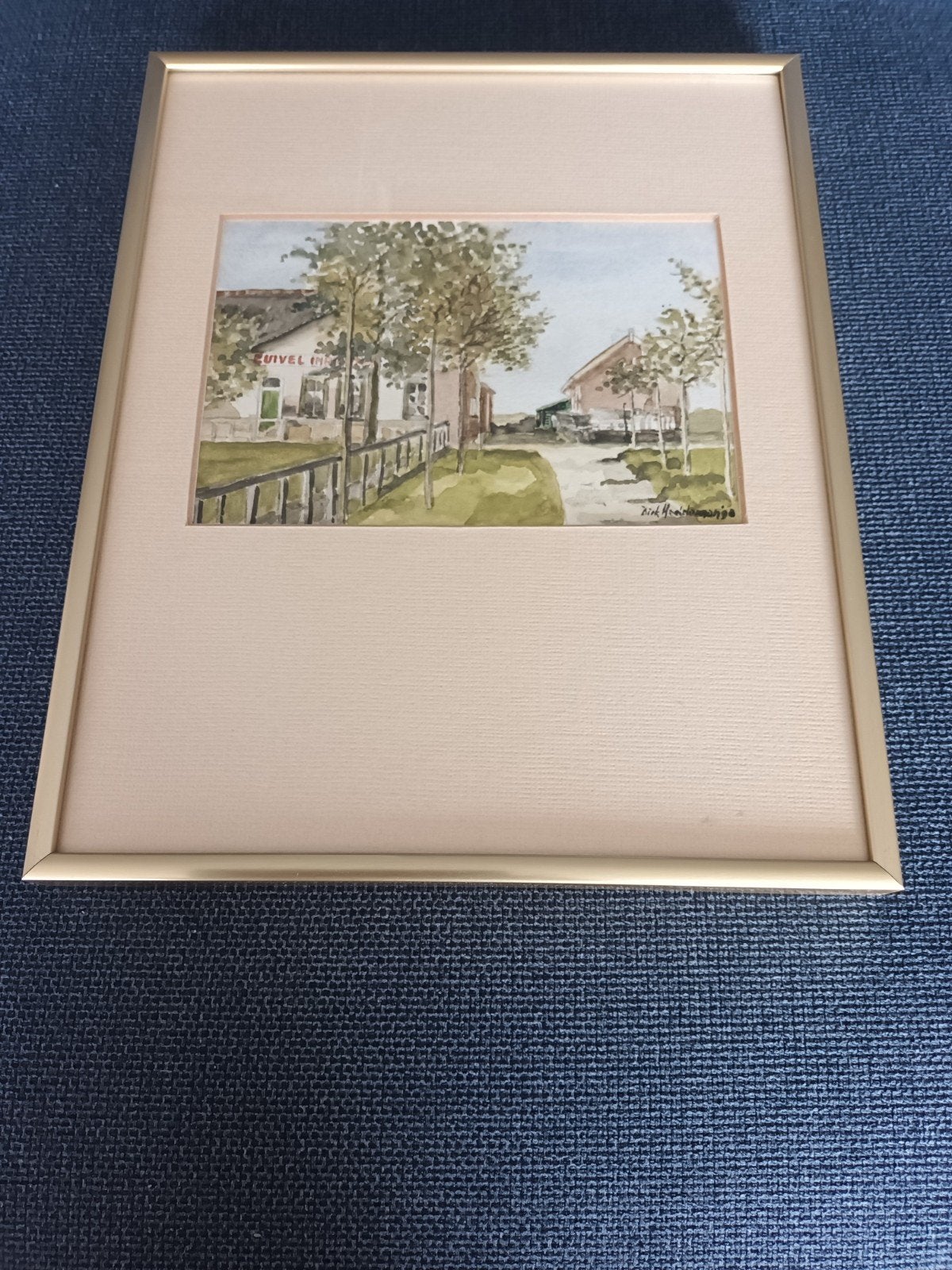 Dirk Haddeman - aquarel, Ophalen of Verzenden