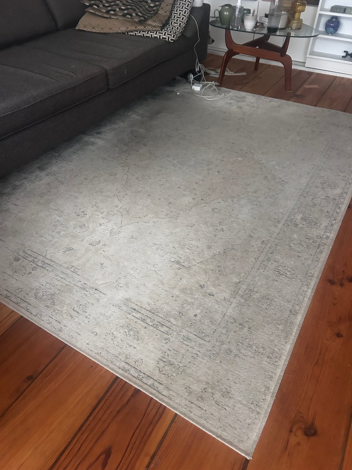 Beige vintage kleed van Zara Home, Ophalen, Gebruikt, Beige, 150 tot 200 cm