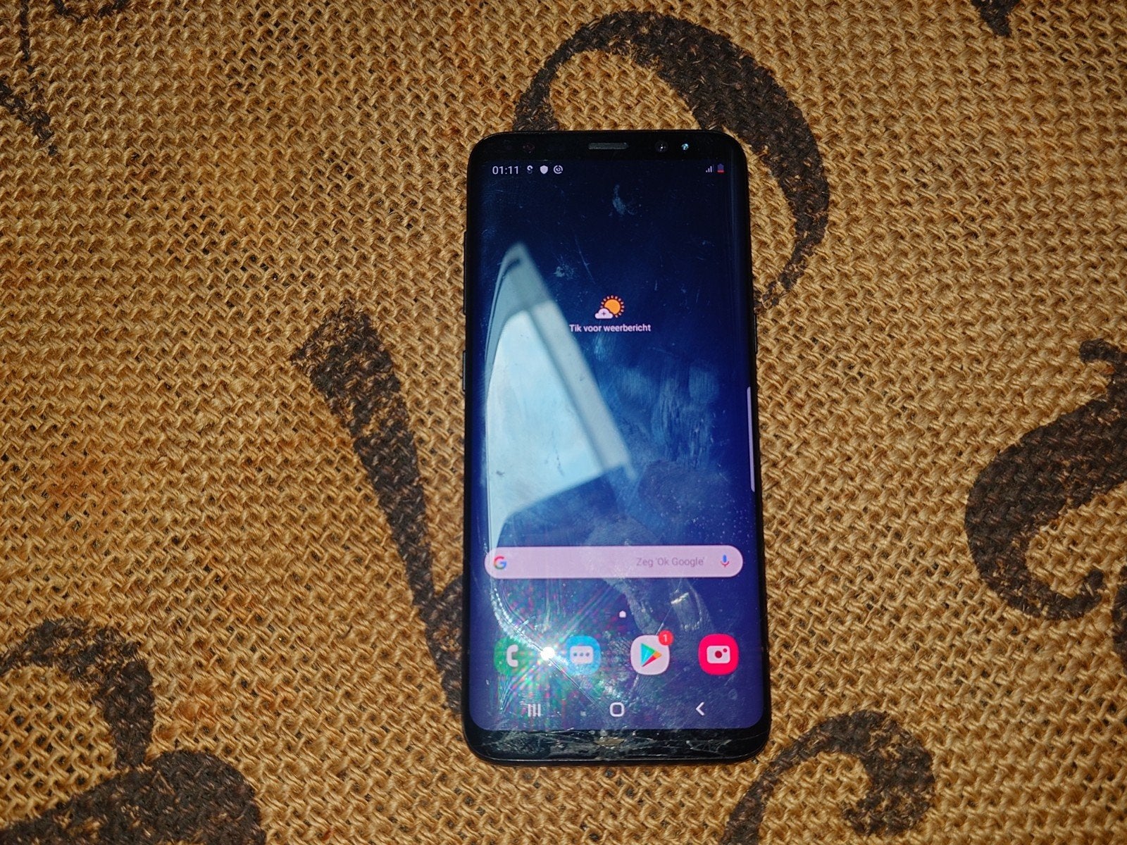 Samsung Galaxy S8 64GB zwart, Gebruikt, Zwart, Touchscreen, Ophalen of Verzenden