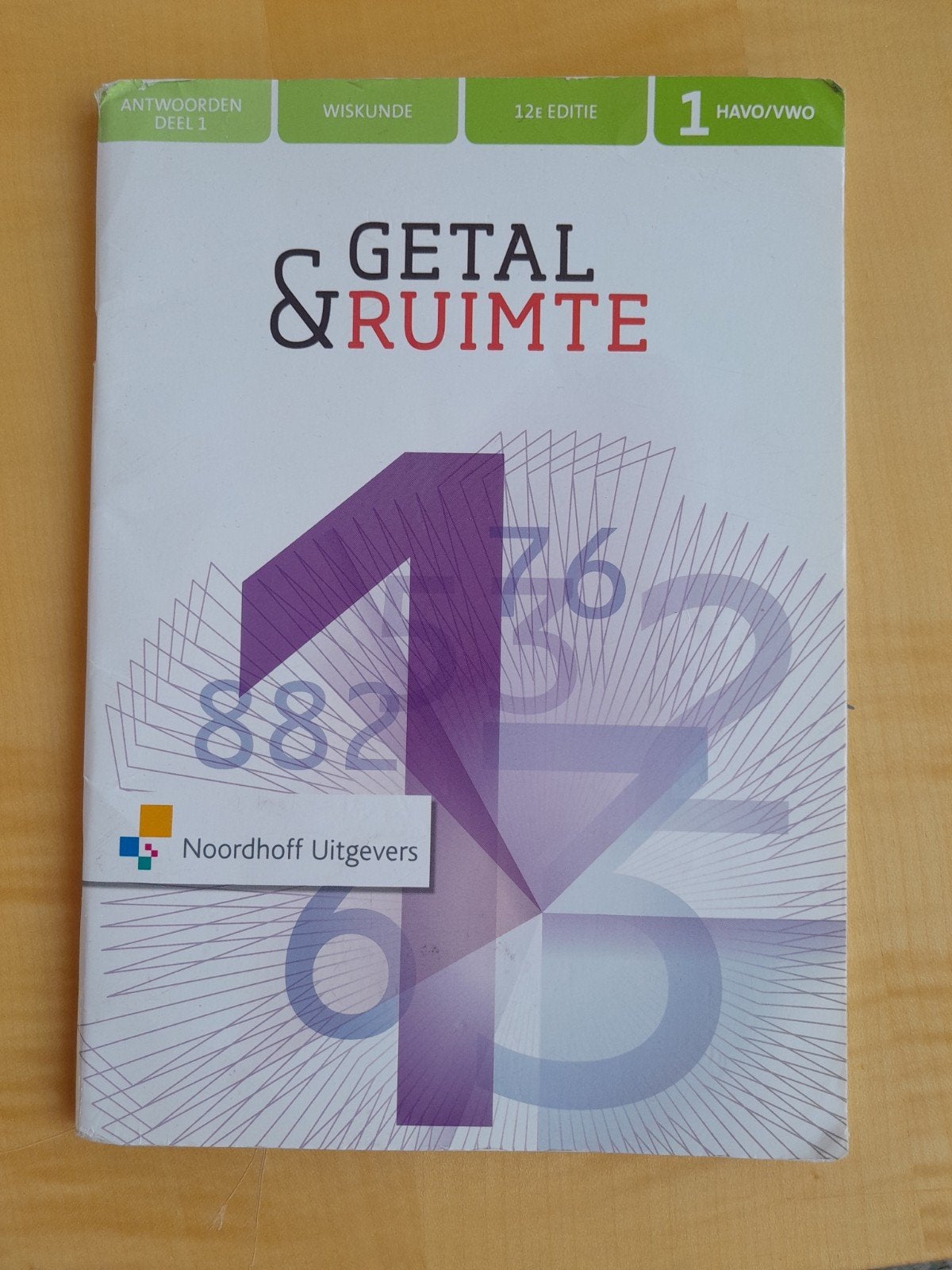 Antwoorden Getal en Ruimte 1 Havo/VWO 12e editie Wiskunde, Boeken, Schoolboeken, Ophalen of Verzenden, Zo goed als nieuw, HAVO