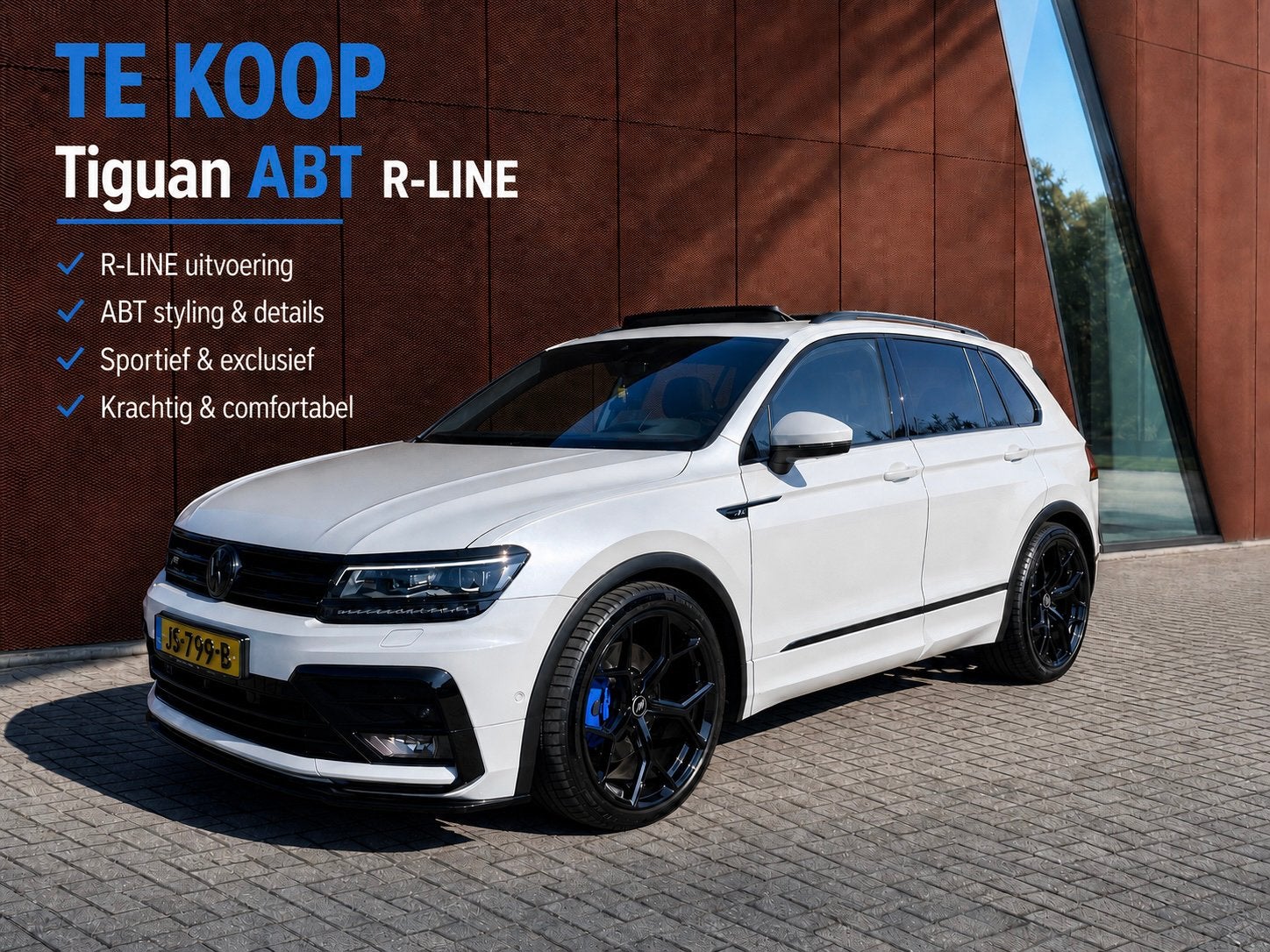 Volkswagen Tiguan 2.0TSI R-LINE 246pk pano. head-up massage, Auto's, Automaat, 4 cilinders, 1984 cc, 2500 kg