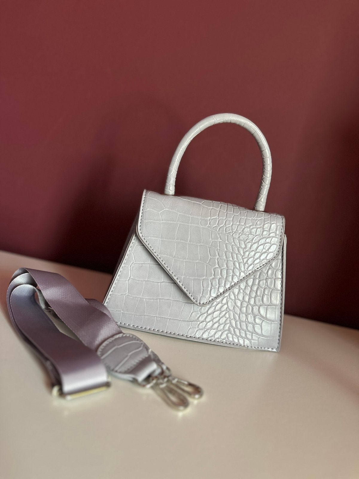 Nieuw tasje lila, Ophalen of Verzenden, Nieuw, Paars, Handtas