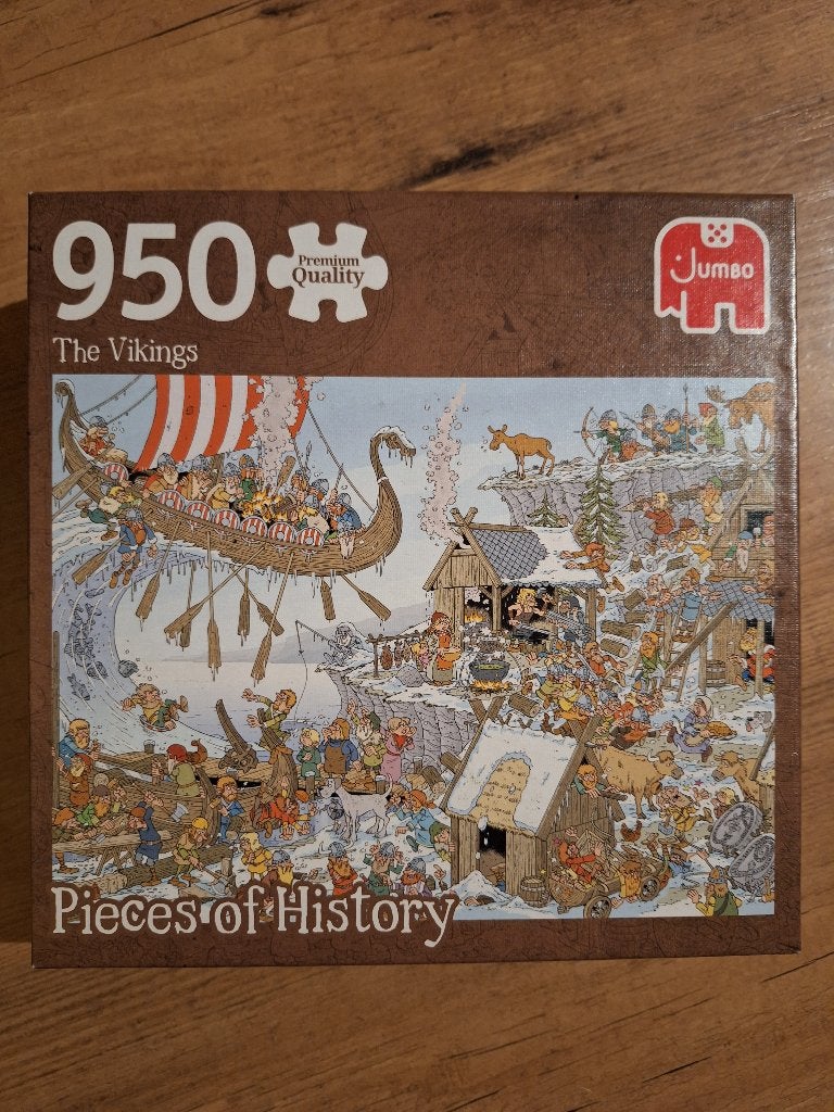 Legpuzzel vikingen, Ophalen, 500 t/m 1500 stukjes, Zo goed als nieuw, Legpuzzel