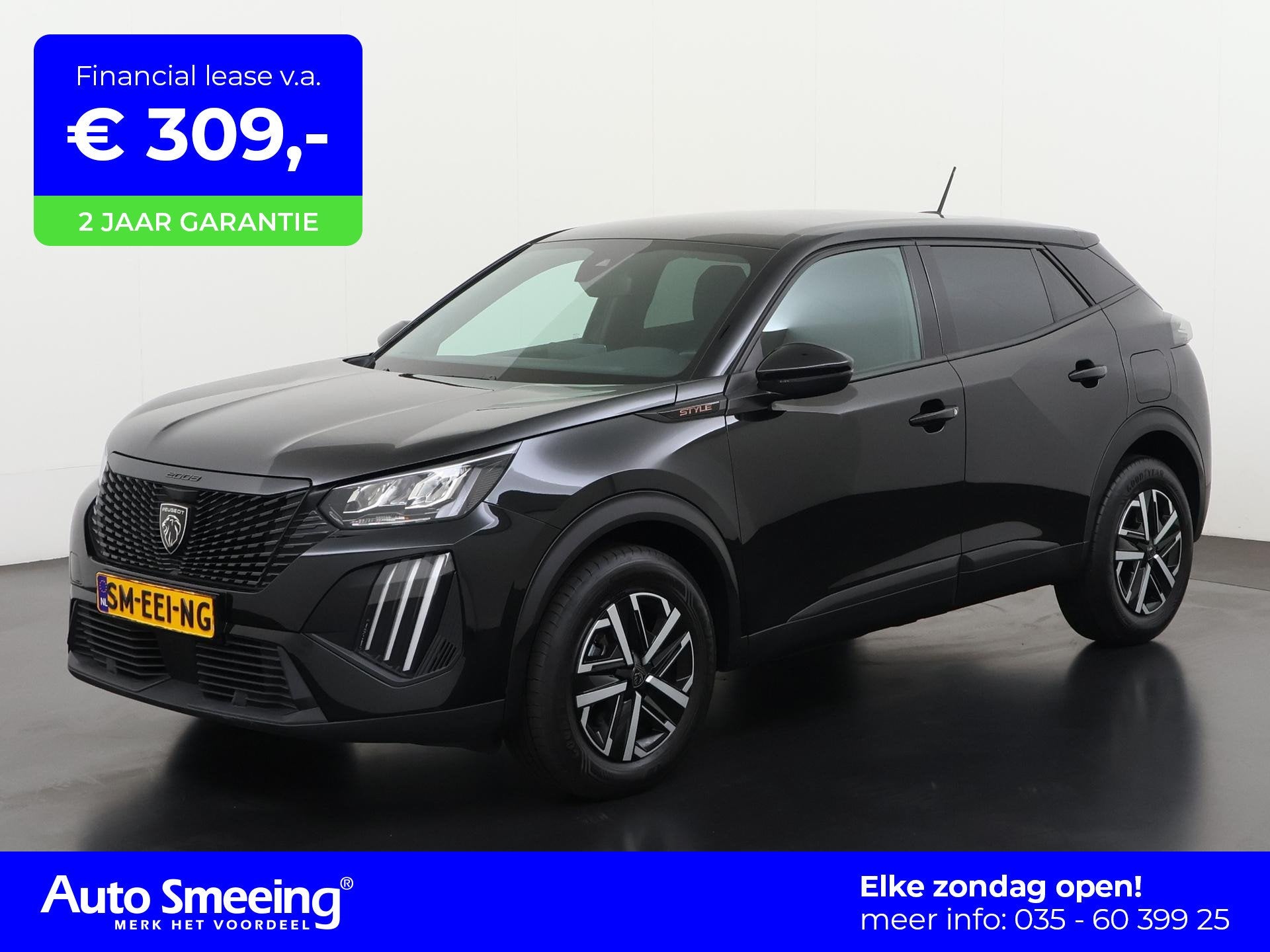 Peugeot 2008 1.2 Hybrid 145 Style | Apple Carplay | Parkeers, Stof, Gebruikt, Euro 6, 1199 cc