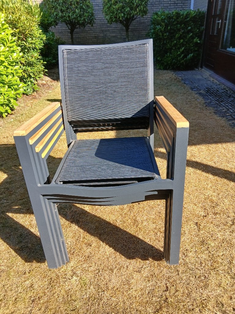 Tuinstoelen, Ophalen, Zo goed als nieuw, Metaal, Stapelbaar