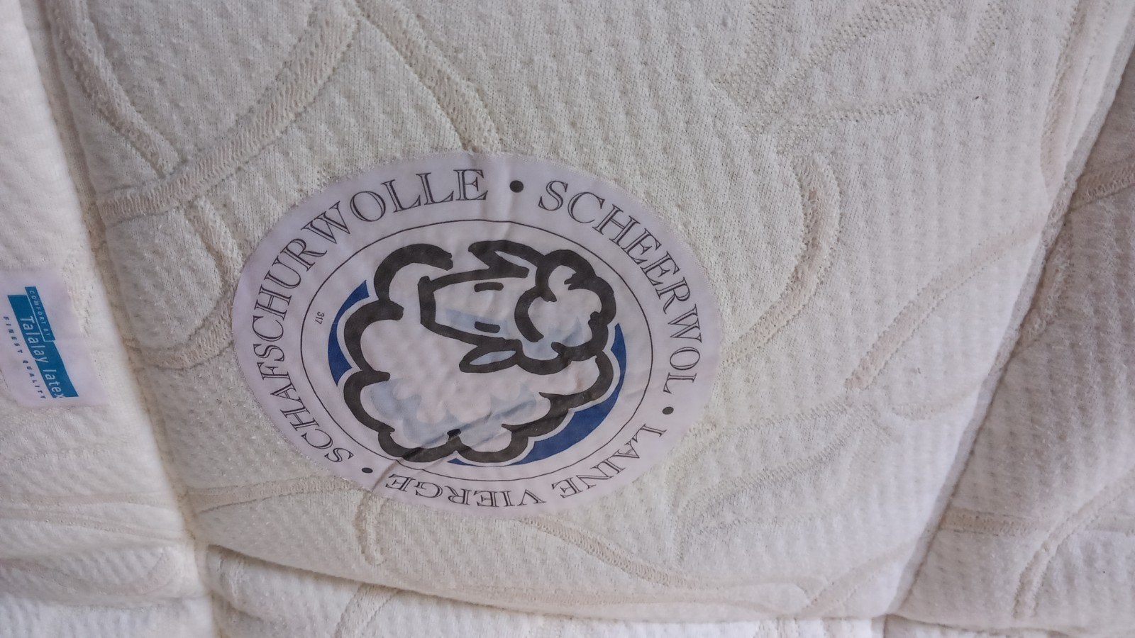 topper matras (oplegmatras) met scheerwol - 120 x 200 x 6, Ophalen, Gebruikt, Twijfelaar, 200 cm