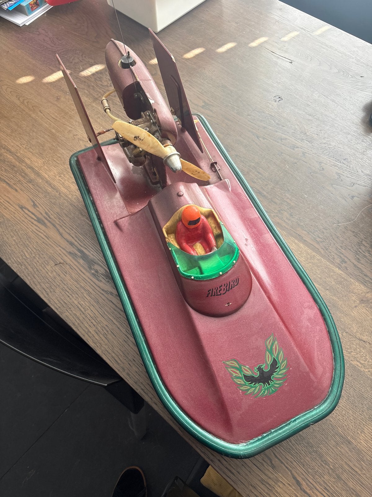 Vintage RC Hovercraft 'Firebird' - Uniek Model, Ophalen, Gebruikt, Groter dan 1:32, Overige merken