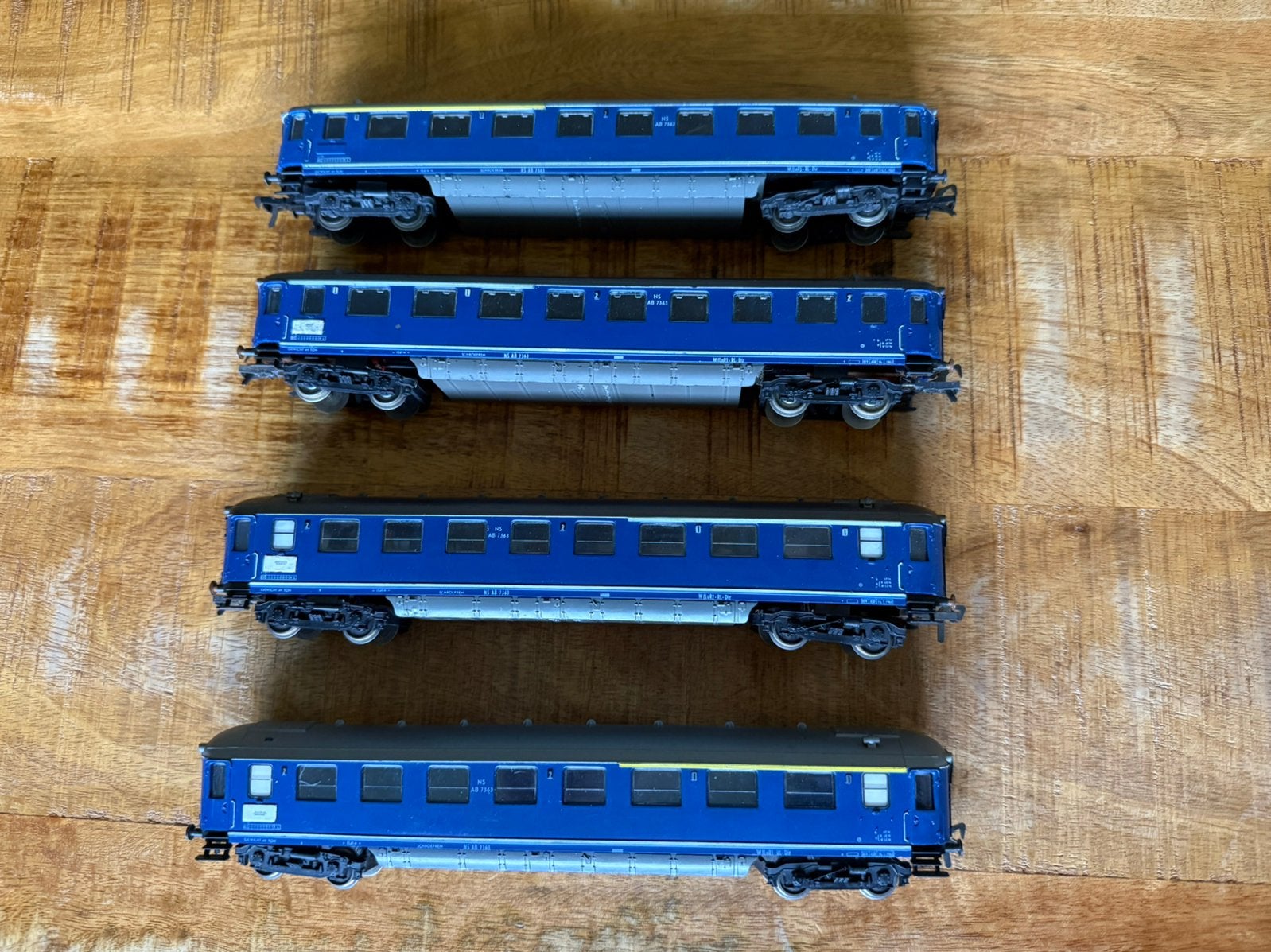 4x Fleischmann 5154 plan K rijtuigen NS in nette staat, Gelijkstroom, Fleischmann, Wagon, Ophalen of Verzenden