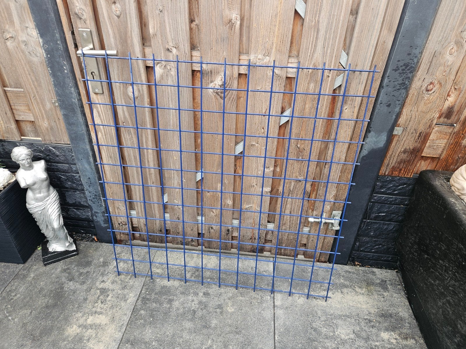 2 maal stevig ijzeren hekwerk van 100 bij 100 cm,, Tuin en Terras, Ophalen, Gebruikt, IJzer, Sierhekwerk