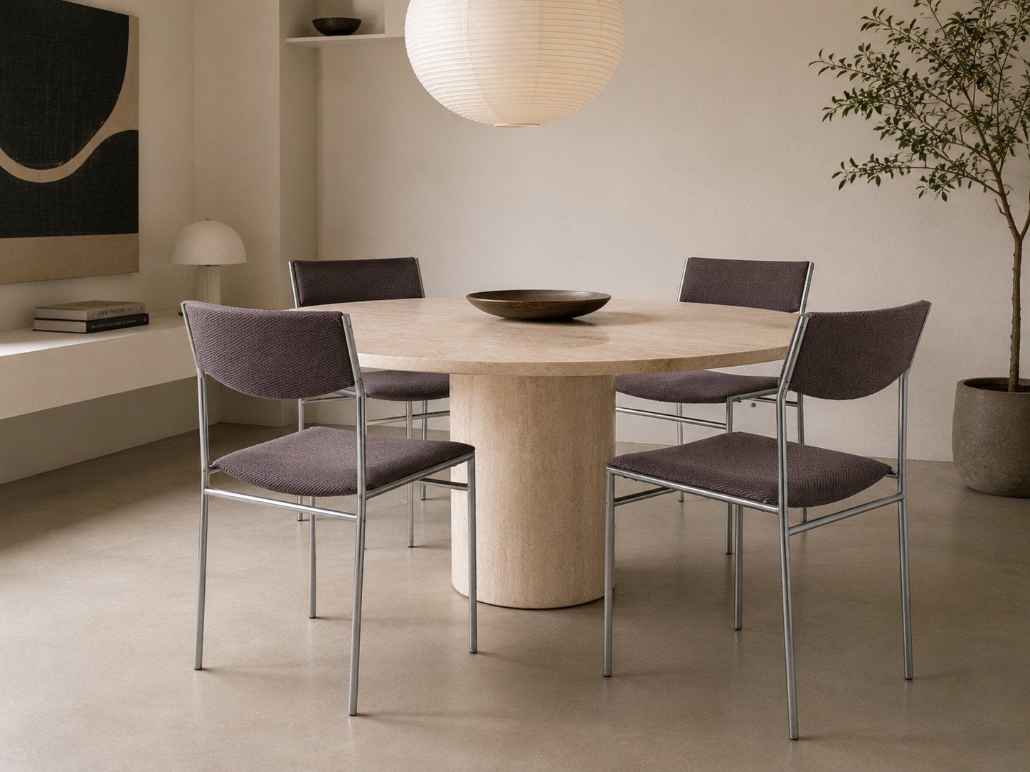 4x Gijs van der Sluis Design Eetkamerstoelen, Huis en Inrichting, Stoelen, Vier, Bruin, Ophalen