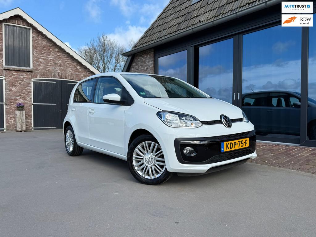 Volkswagen UP! 1.0 2021 84182KM Airco - stoelverwarming, Auto's, Stof, Gebruikt, 4 stoelen, Bedrijf