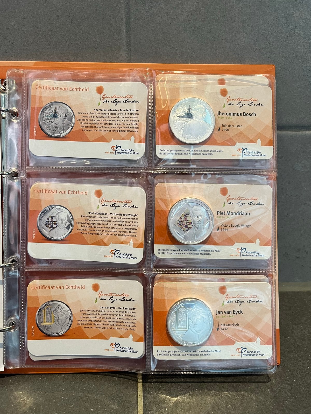 Grootmeesters der Lage Landen Muntencollectie, Postzegels en Munten, Munten | Nederland, Ophalen of Verzenden, Koningin Beatrix