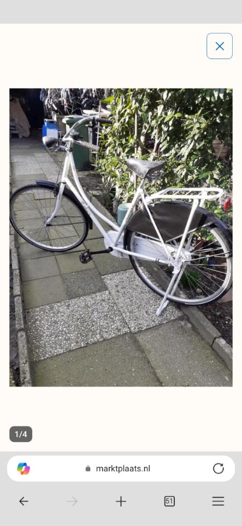 Te koop nette omafiets met versnellingen en slot, Fietsen en Brommers, Fietsen | Dames | Omafietsen, Ophalen, Gebruikt, Versnellingen