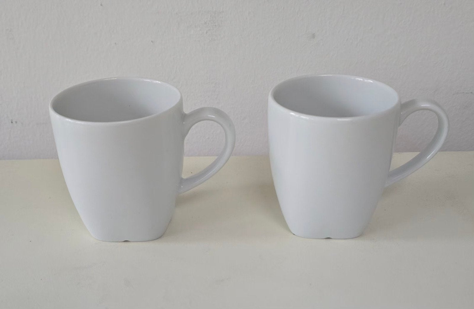 Set van 2 IKEA 365+ Mokken - Wit Porselein, IKEA, Zo goed als nieuw, Modern, Porselein