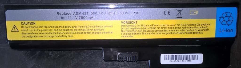 Li-ion accu's voor laptops Lenovo, Acer, HP en Toshiba, Computers en Software, Accu's en Batterijen, Ophalen of Verzenden, Nieuw
