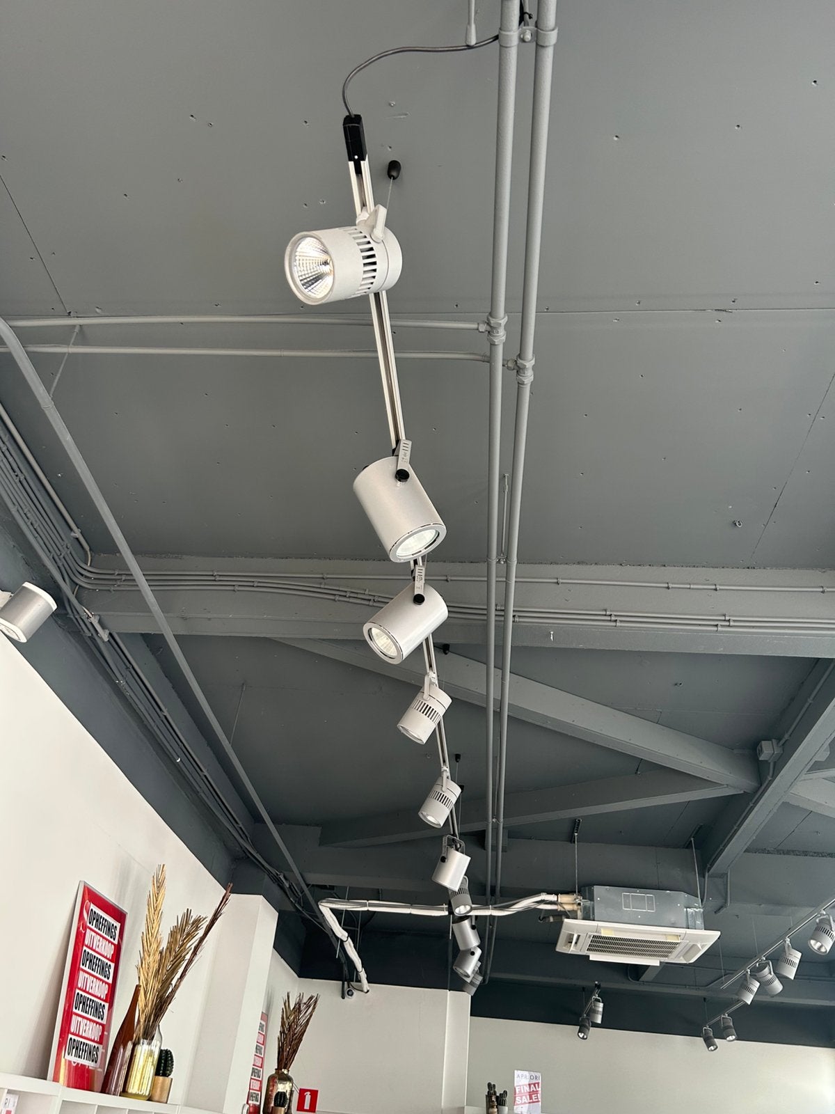led spots met rails, Huis en Inrichting, Ophalen, Gebruikt