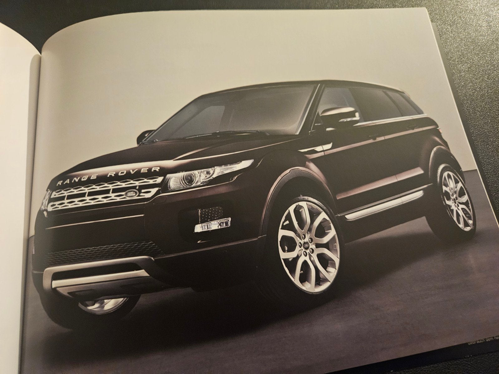 Brochure Range Rover Evoque 2012, Ophalen of Verzenden, Zo goed als nieuw, Overige merken