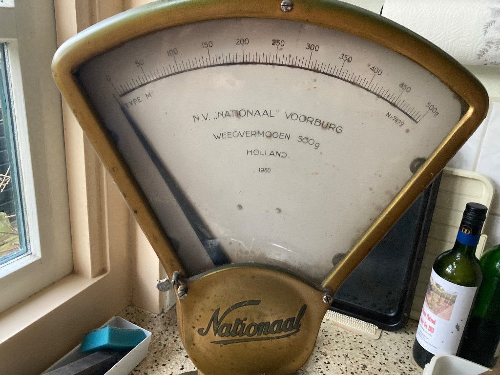 national keuken weegschaal retro, Ophalen, Keukenweegschaal, Gebruikt, Minder dan 10 kg
