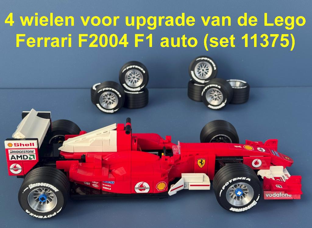 4 upgrade wielen voor Ferrari F1 auto van Michael Schumacher, Ophalen of Verzenden, Nieuw