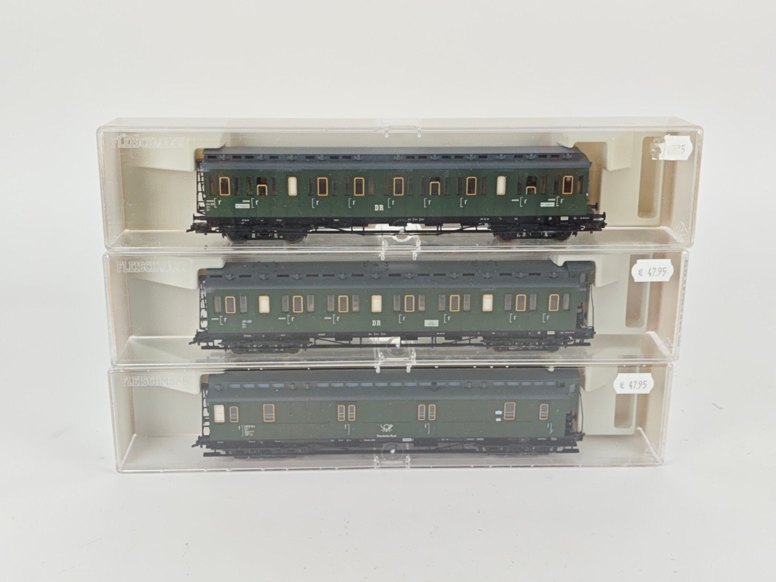 Fleischmann Dr rijtuigen - Set van 2, Gelijkstroom, Fleischmann, Wagon, Ophalen of Verzenden