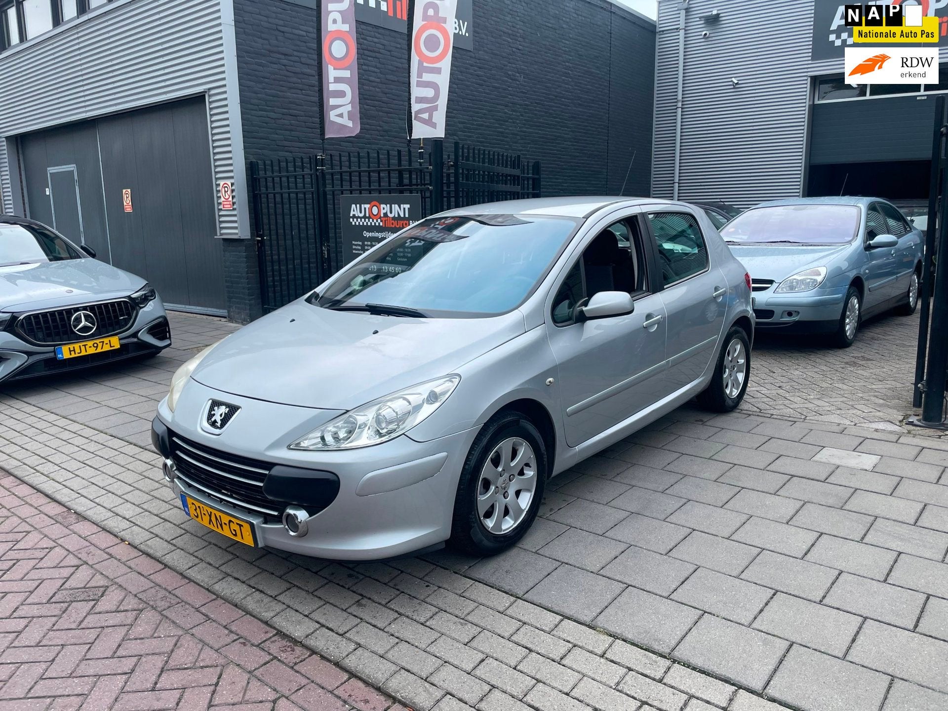 Peugeot 307 1.6-16V Premium 3e Eigenaar! Trekhaak Airco NAP, Voorwielaandrijving, Gebruikt, 4 cilinders, 635 kg
