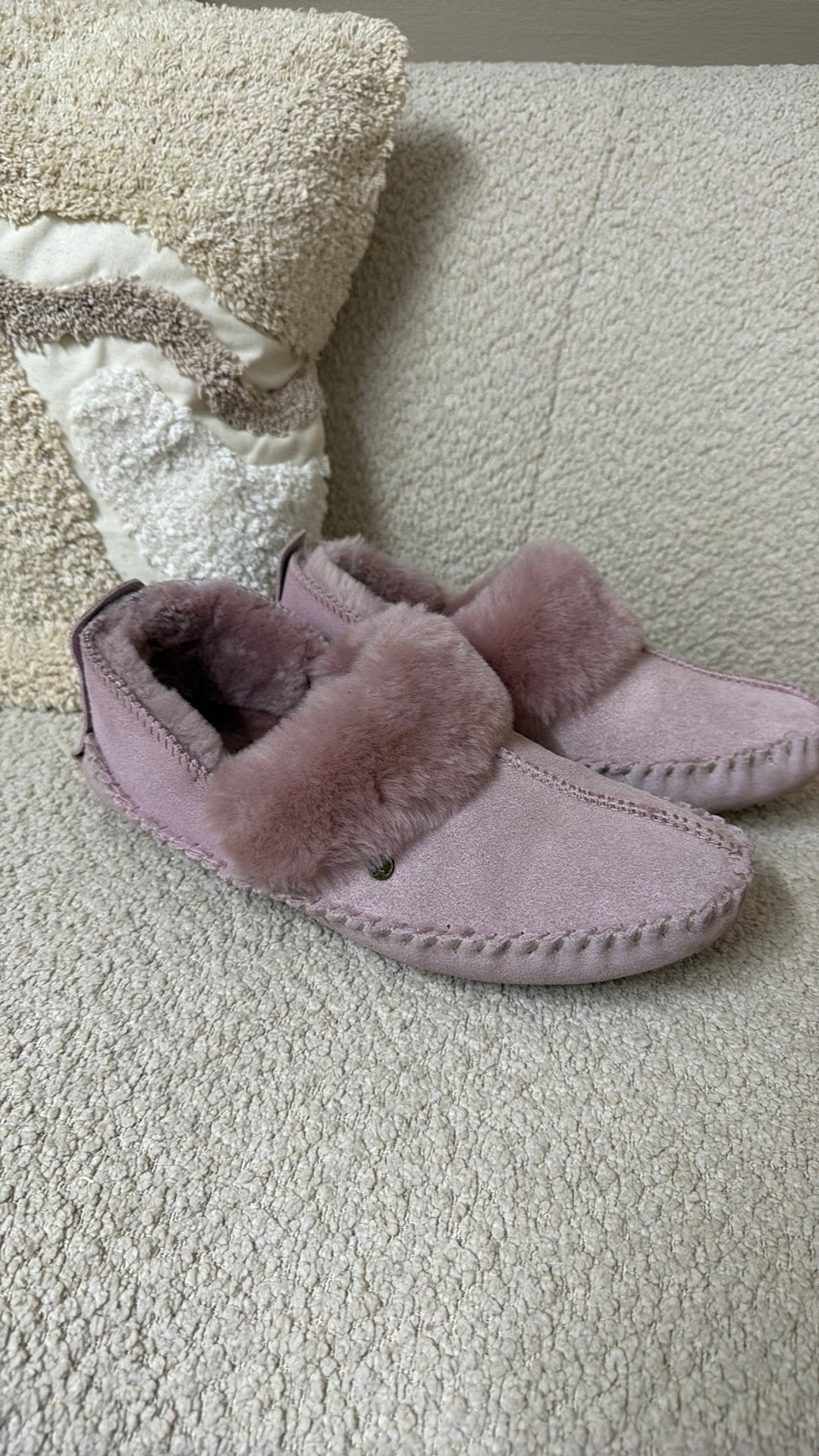 Warmbat sloffen roze maat 41 Barrine model, Ophalen of Verzenden, Zo goed als nieuw, Roze, Pantoffels of Sloffen
