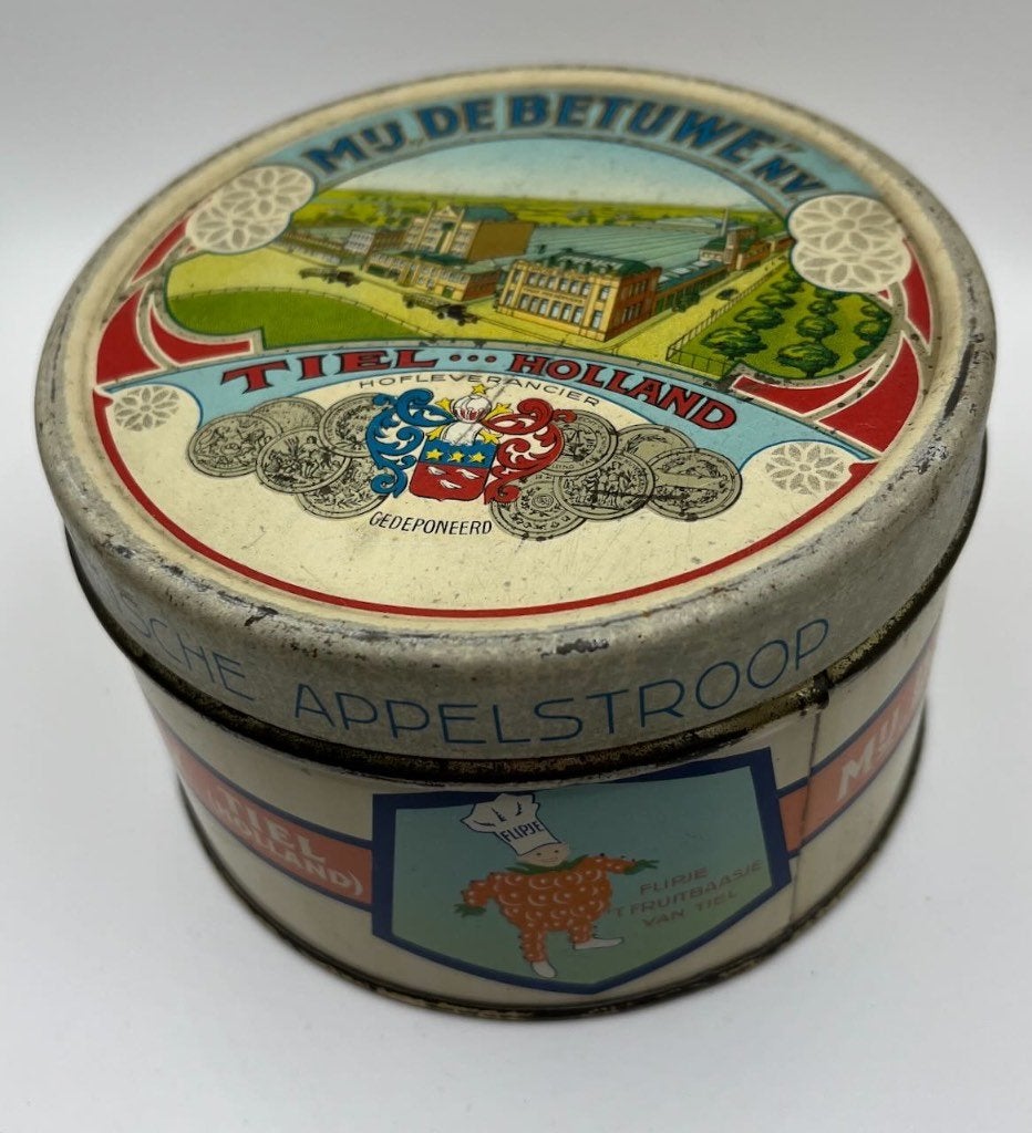 TIEL Flipje vintae appelstroop blikje, Ophalen of Verzenden, Gebruikt, Overige