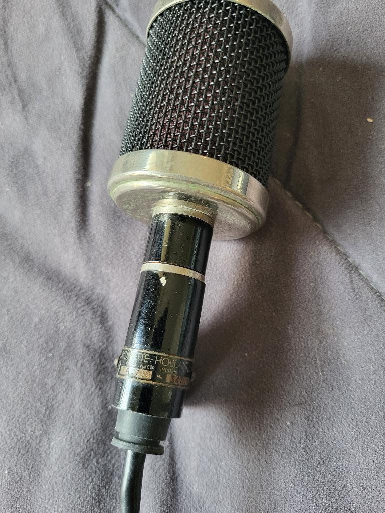 Ronette s742 crystal microfoon bluesharp harmonica vintage, Ophalen, Gebruikt, Instrumentmicrofoon