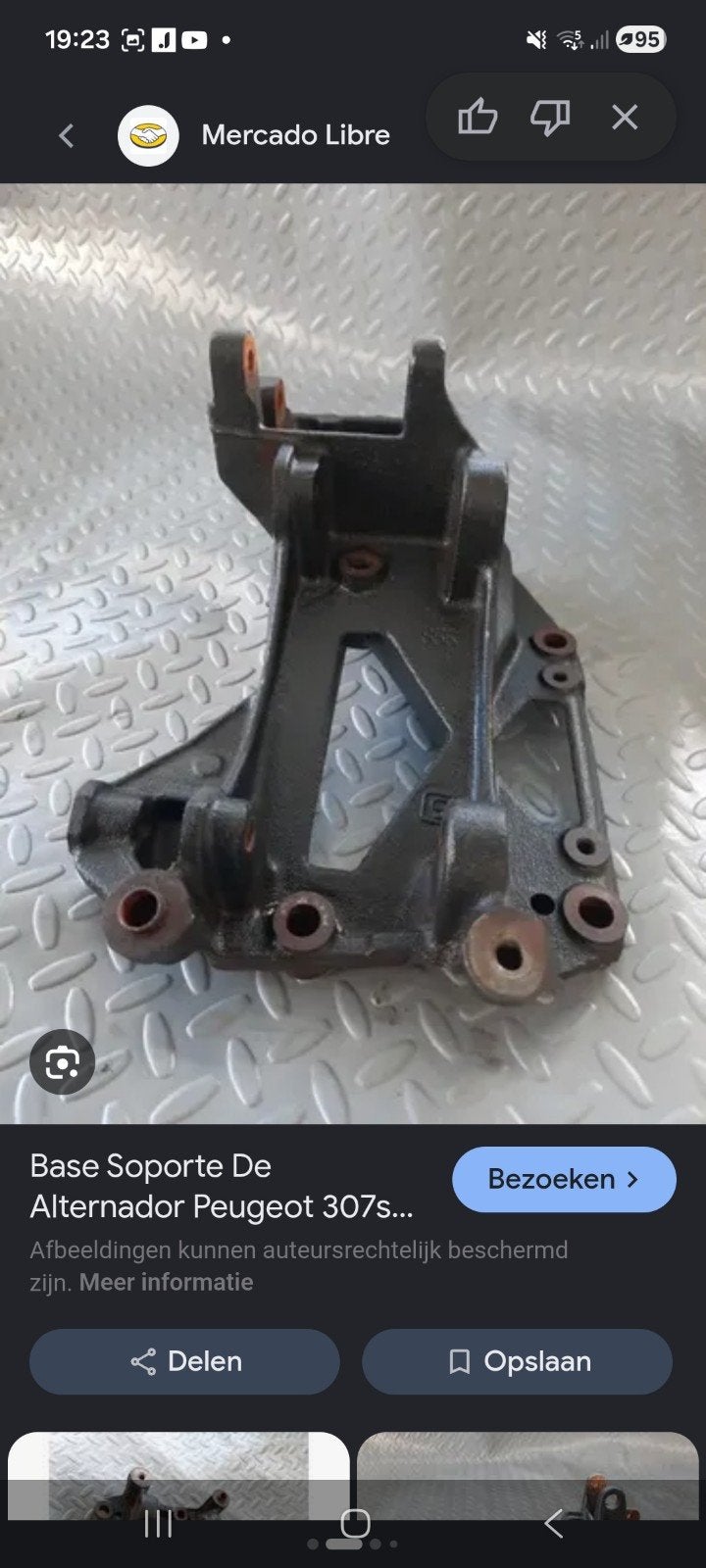 Te koop aangeboden  houder voor peugeot 307 cc, Ophalen of Verzenden, Peugeot
