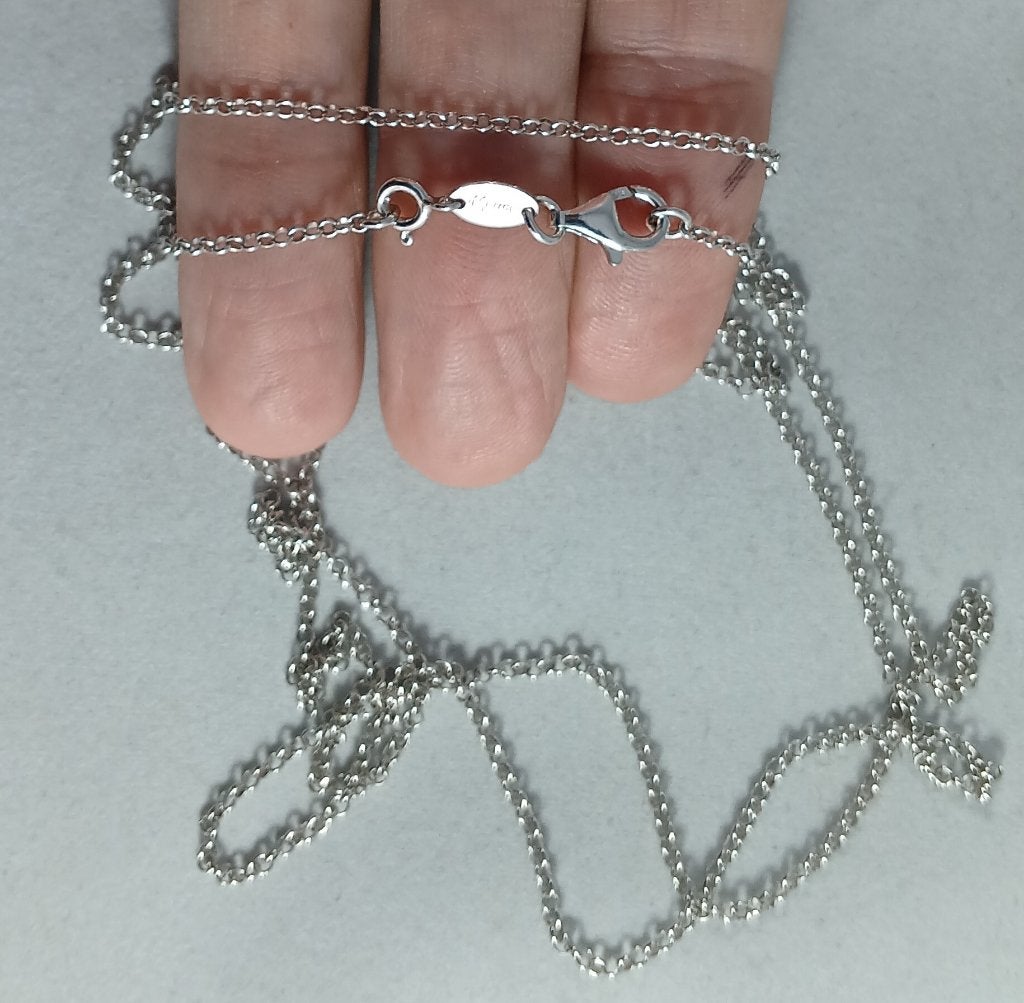 Zilveren ketting My Imenso Jasseron schakels 90 cm 1,5mm 925, Sieraden, Tassen en Uiterlijk, Kettingen, Nieuw, Zilver, Zilver