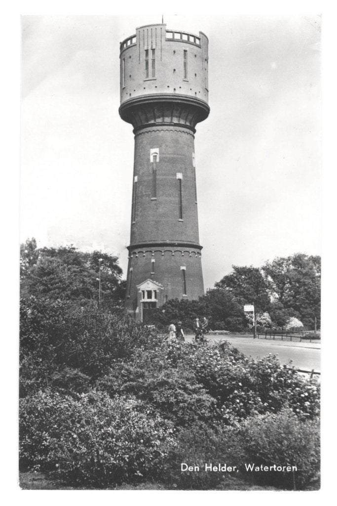 972299	Den Helder	Watertoren	1956	Postzegel afgeweekt