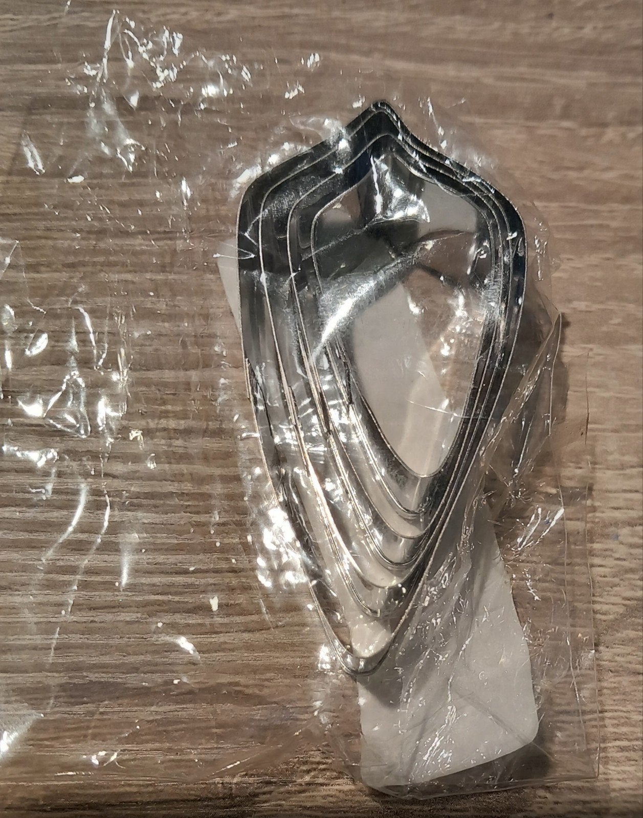 Metalen klei vormpjes 4 stuks, Ophalen of Verzenden, Nieuw, Metaal, Zilver