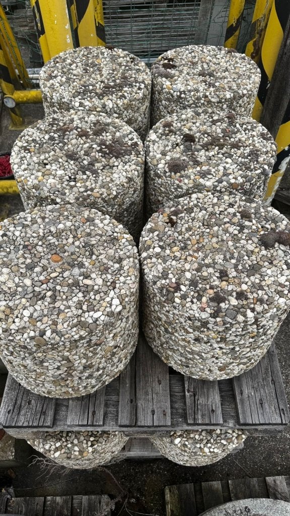 Betonnen sierpoefs, Ophalen, Minder dan 50 cm, Gebruikt, Rond