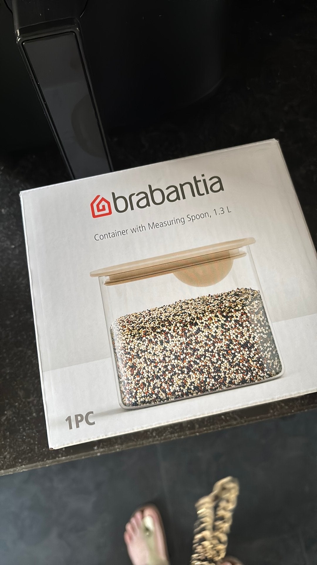 Brabantia vooraad bus met lepel, Ophalen of Verzenden, Nieuw