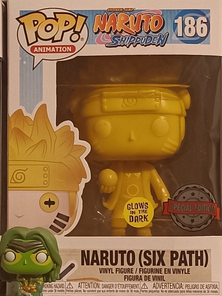 Funko Pop! Naruto (Six Path) 186 - Glows in the Dark, Ophalen of Verzenden, Nieuw