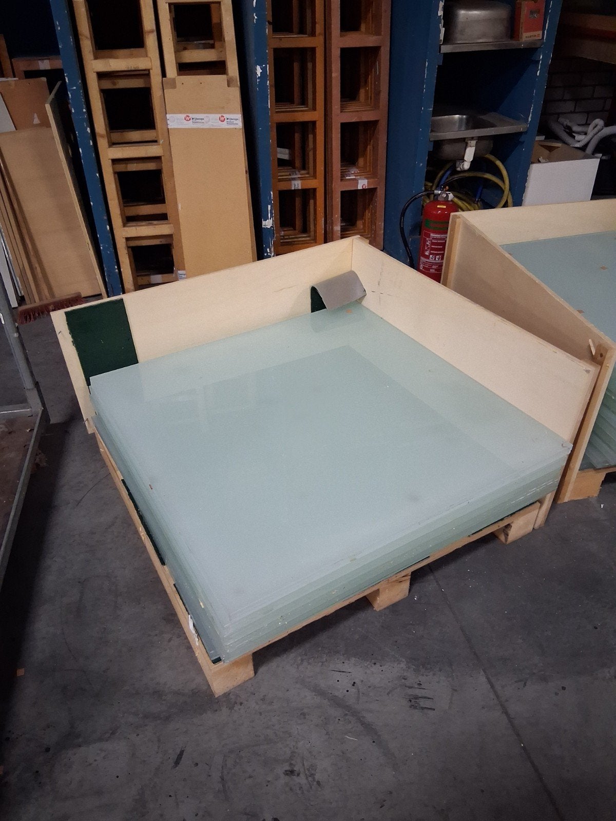Melkglas platen 4cm dik, 100x100 cm - 19 stuks, Doe-het-zelf en Verbouw, Ophalen of Verzenden