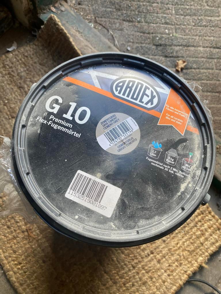 2x Ardex G10 Premium Flex-Voegmortel Cementgrijs, Doe-het-zelf en Verbouw, Overige typen, Nieuw, 10 m² of meer, Overige materialen