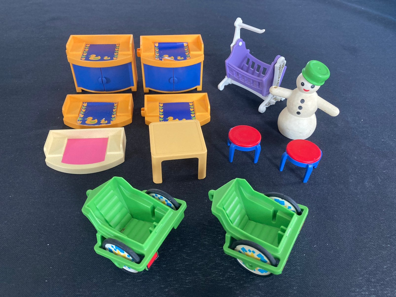 Playmobil commode, fiets aanhanger., Ophalen of Verzenden, Zo goed als nieuw