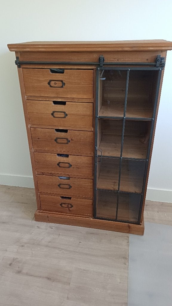 Only until 24.8.! Cabinet - Kast - real wood from Loberon, Ophalen, Gebruikt, 100 tot 150 cm, 50 tot 100 cm