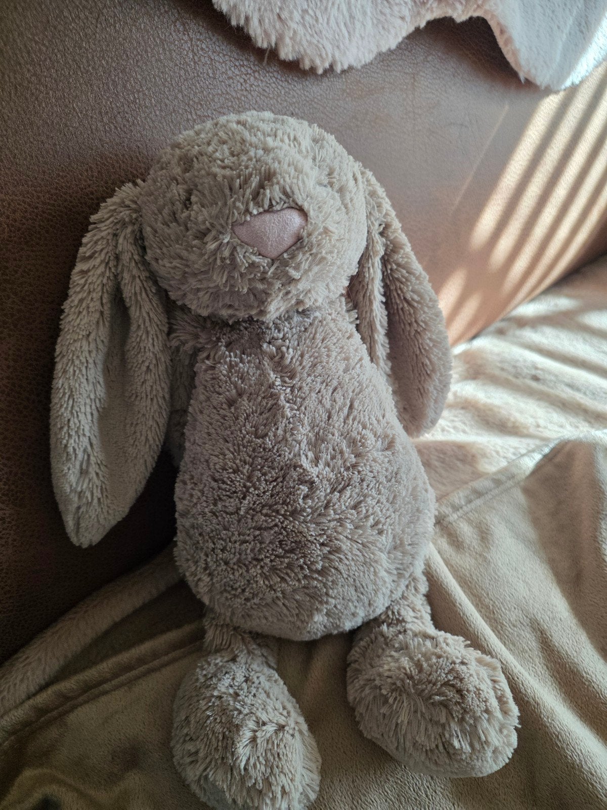 Jellycat bunny Taupe 40 cm, Jellycat, Overige karakters, Konijn, Ophalen of Verzenden