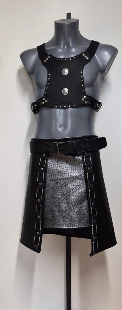 Nieuwe kinky heren rok echt leer!! Bitch. Wasteland. Toxic, Ophalen of Verzenden, Nieuw
