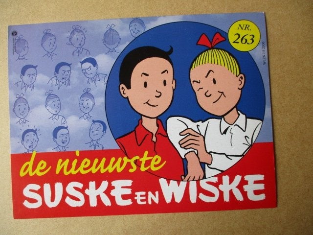 adv10391 reclame kaart suske en wiske 263, Ophalen, Suske en Wiske, Gebruikt, Overige typen