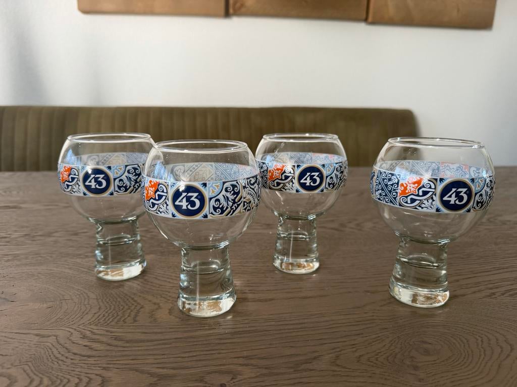 4 Licor 43 glazen, Glas of Glazen, Nieuw, Ophalen of Verzenden, Glas