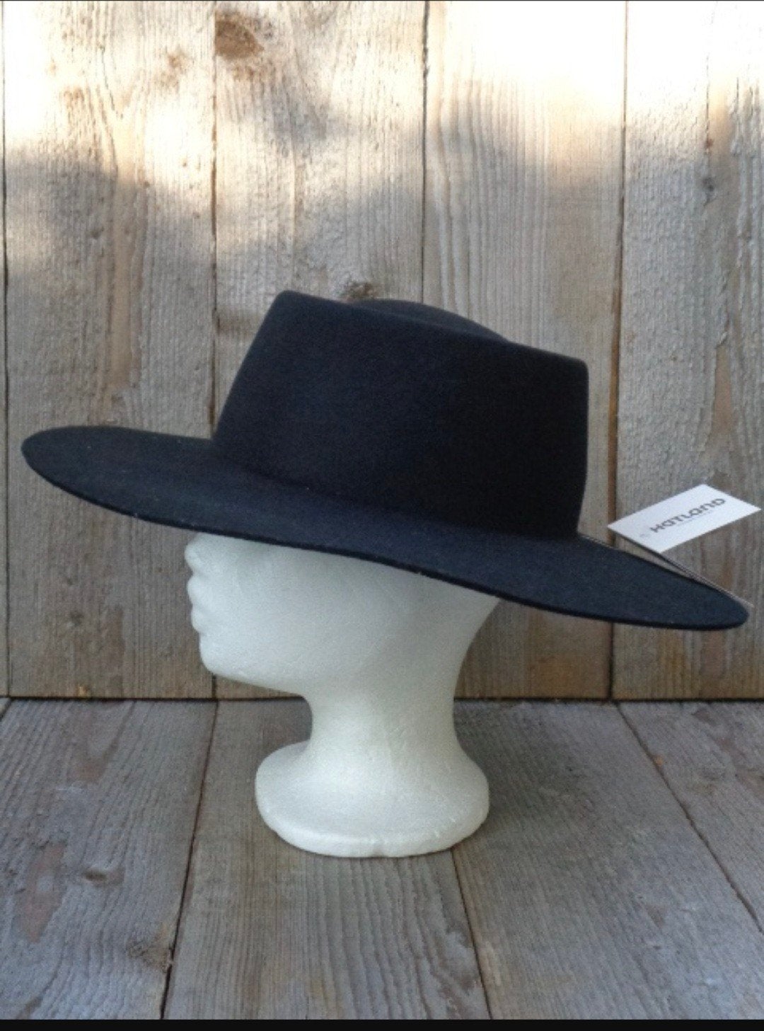 zwarte Dames hoed, 56 of 57 cm (M, 7 of 7⅛ inch), Hoed, Nieuw, Outlet Schoonhoven