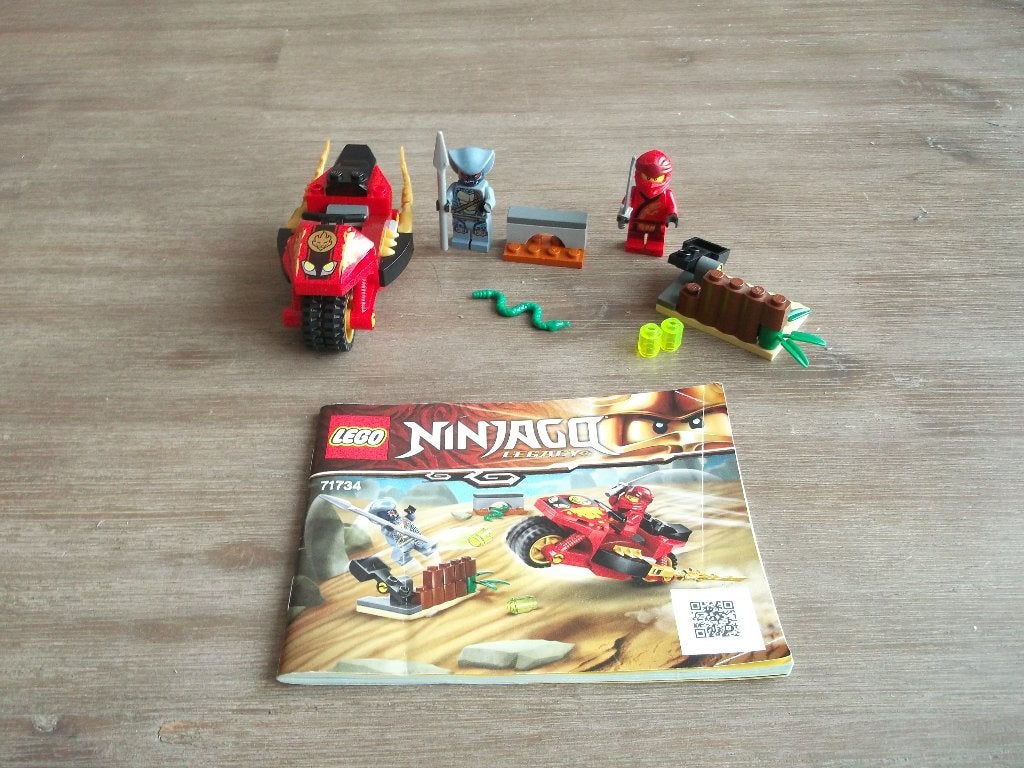 lego ninjago 71734 kai's blade cycle (2021), Gebruikt, Lego, Ophalen of Verzenden, Ninjago