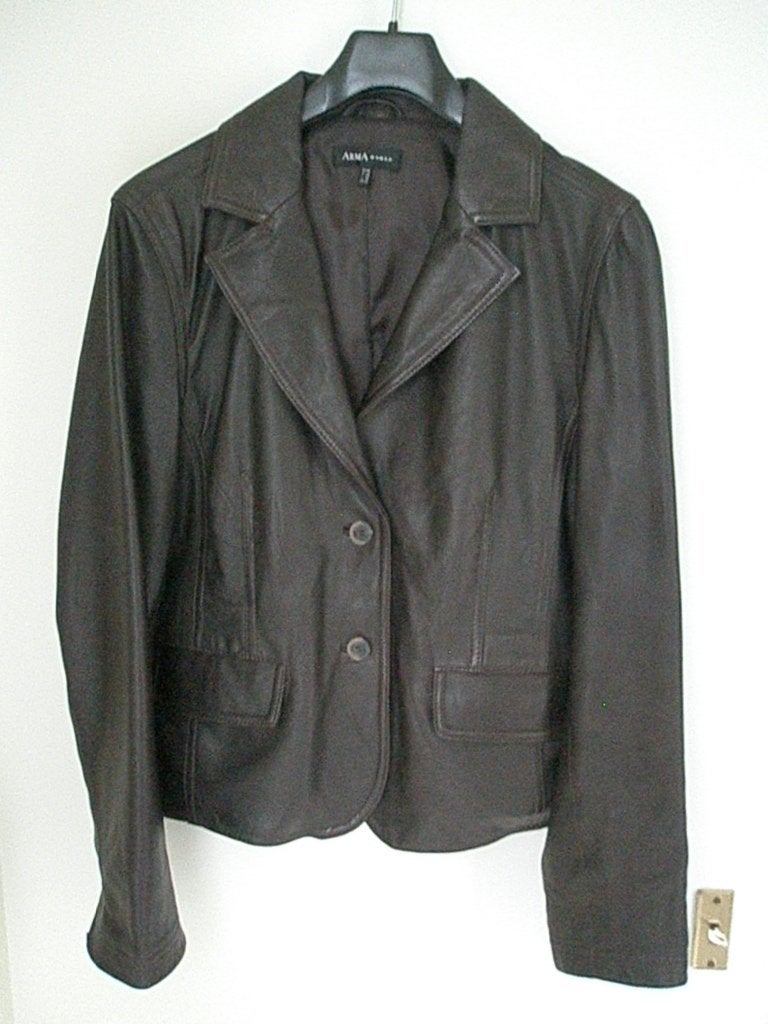 ARMA blazer/jas lamsleer maat 42, Bruin, Arma, Maat 42/44 (L), Nieuw
