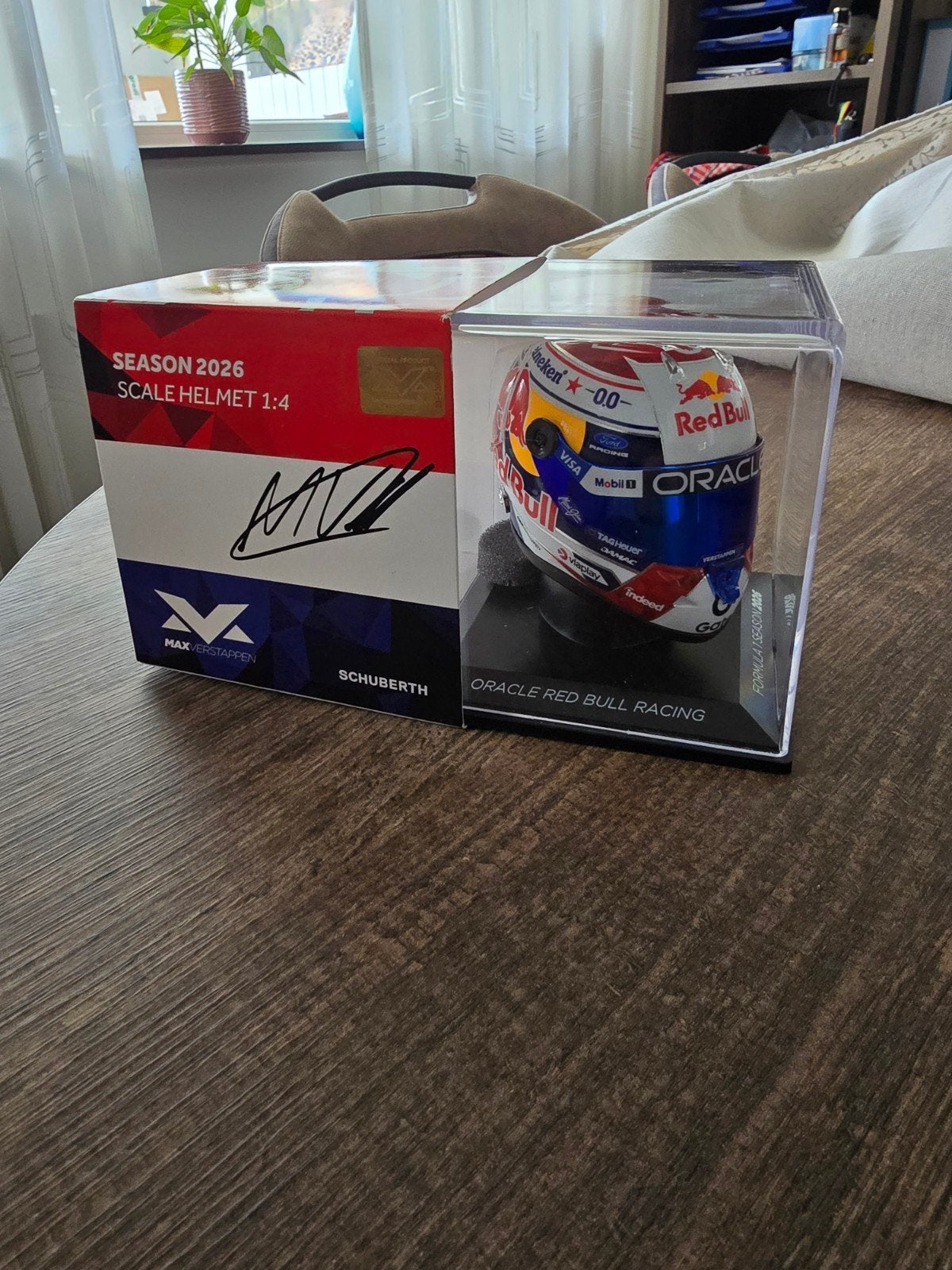Max Verstappen Seizoenshelm 2026 1:4 Nieuw, Verzamelen, Ophalen of Verzenden, Nieuw, Formule 1