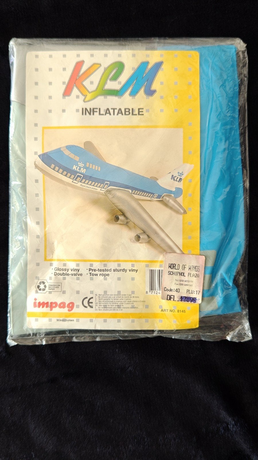 KLM opblaasbaar vliegtuig Schiphol World of Wings - Nieuw, Ophalen, Nieuw, Schaalmodel