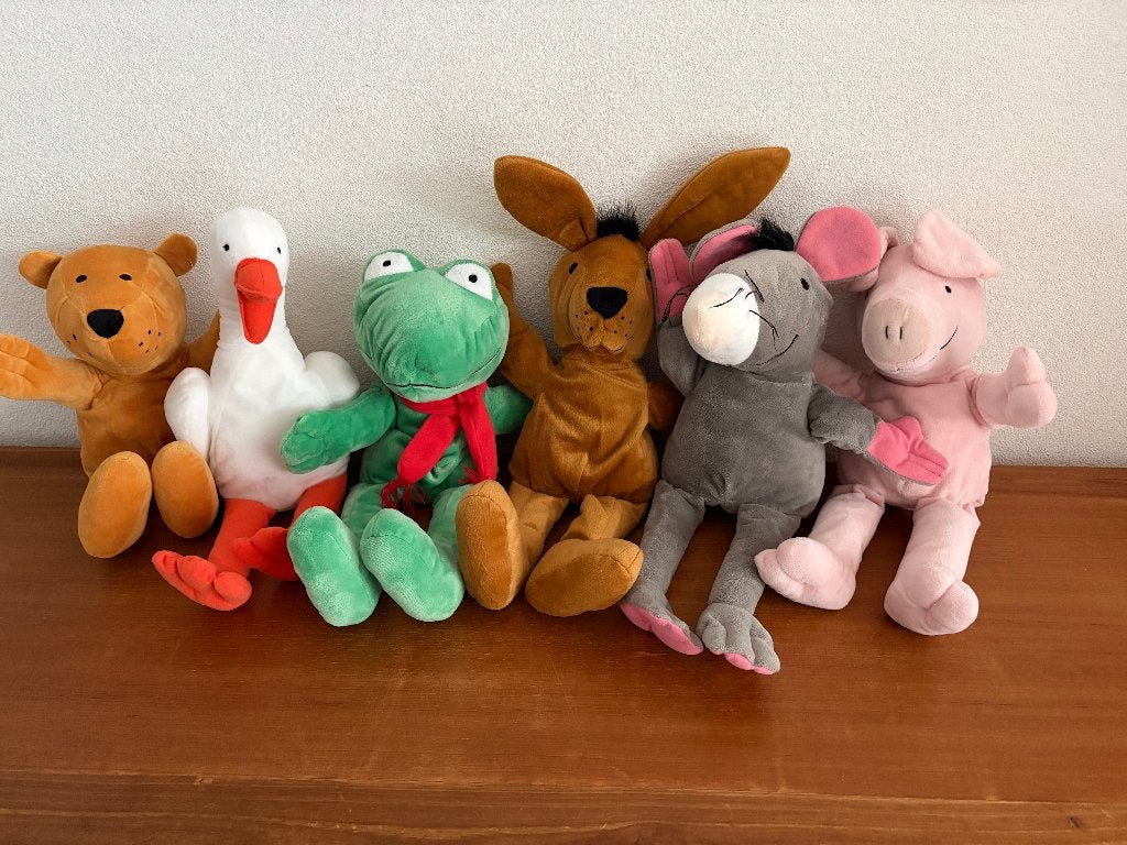 K2018 kikker serie handpop handpoppen, Ophalen of Verzenden, Zo goed als nieuw, Kikker